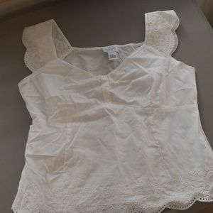 Ann Taylor Loft white blouse